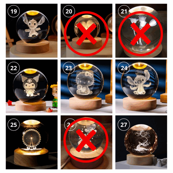 Pack 3 bolas de cristal a elección - Imagen 4