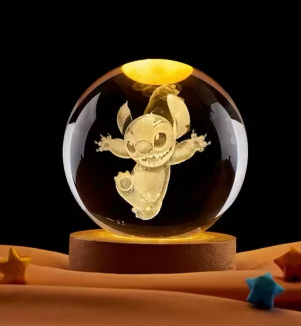 Lámpara bola cristal Stich modelo 1
