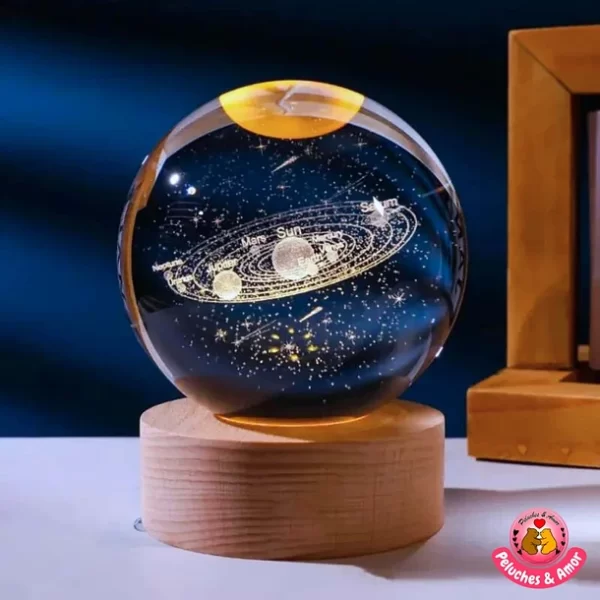 Lámpara Bola de Cristal Sistema Solar tamaño XL (8cm)